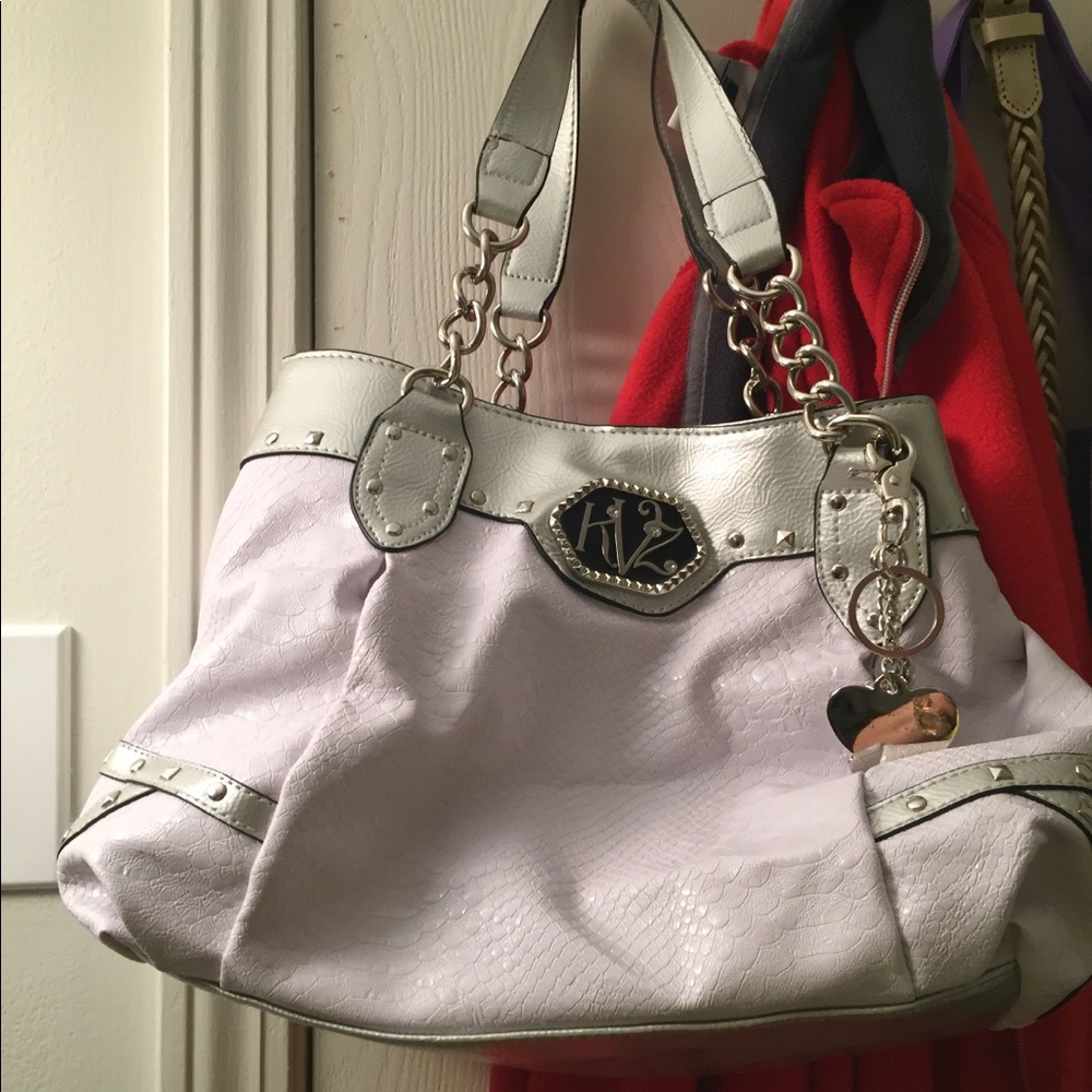 Kathy V purple hand bag